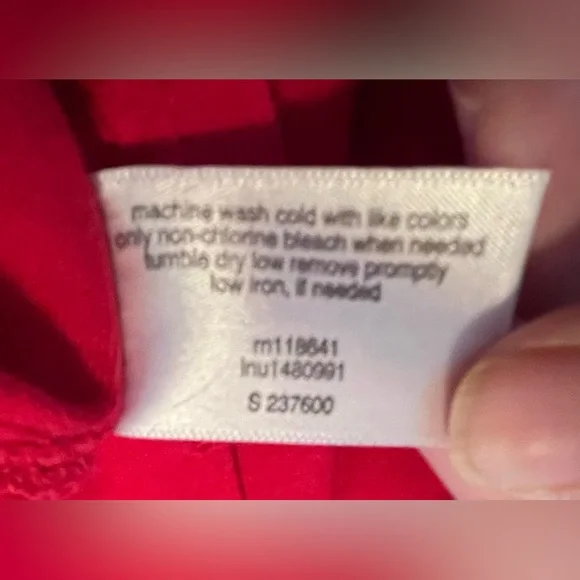 Lane Bryant Women’s Vibrant Red Three Quarter Inch Sleeve Tee - Picture 9 of 9